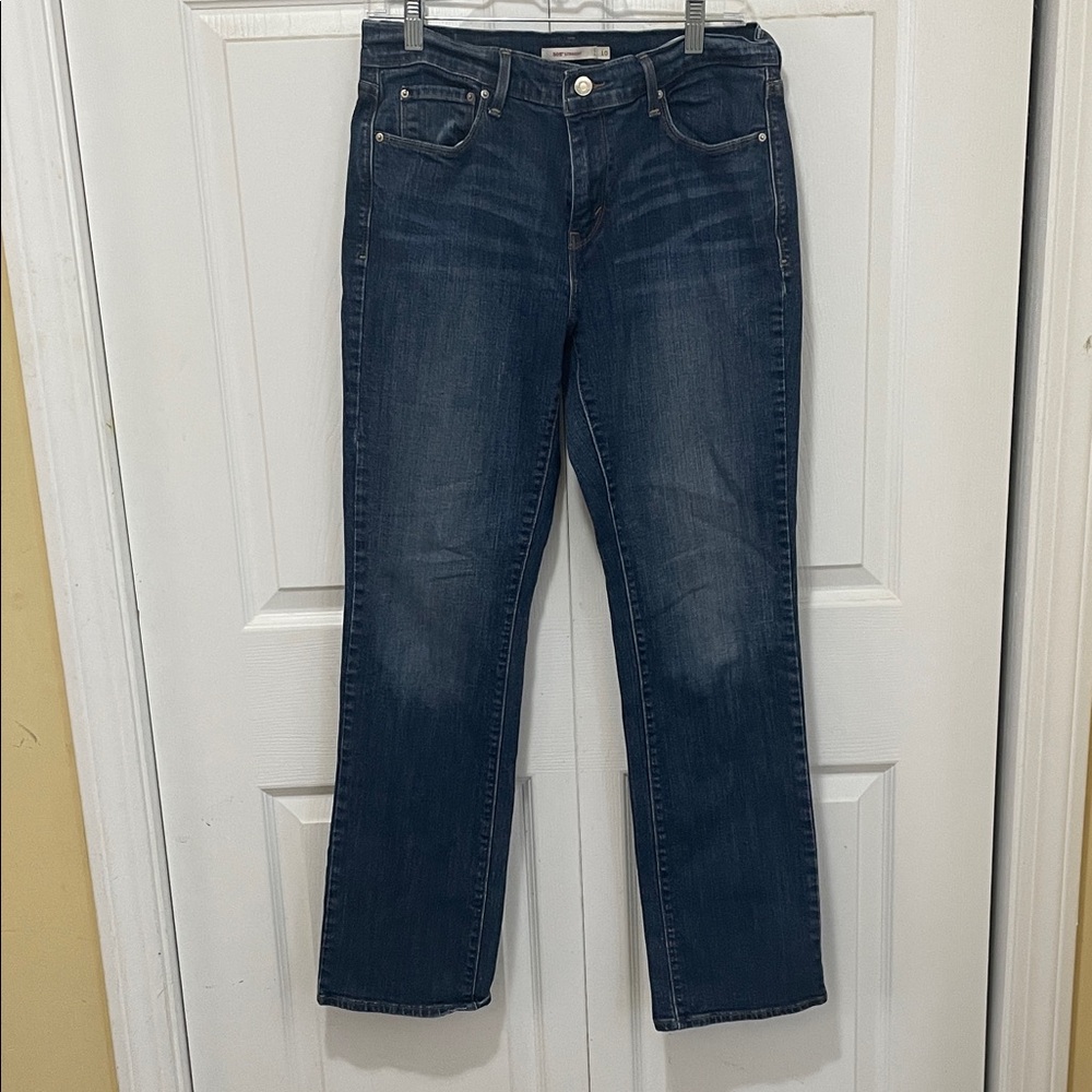 Levi's Dark Blue Straight Leg 505 Jeans size 10 waist 30, rise10, inseam 30